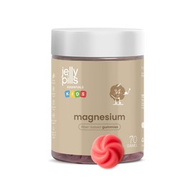 Jelly Pills Kids Gummies 810 mg Magnesium Citrate and Vitamin B6 for Children - 70 Vegan Gummies with Berry Flavour - No Added Sugar - Against Fatigue and Fatigue - 90 mg Magnesium