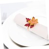 KICHOUSE 4pcs Maple Leaf Napkin Elegant Fall Table Decor for