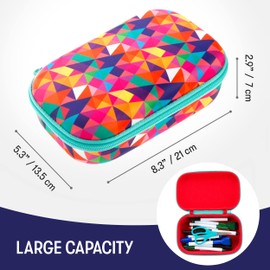 ZIPIT Colorful Pencil Box for Girls | Pencil Case for School | Organizer Pencil Bag | Large Capacity Pencil Pouch