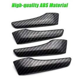 BOYUER for Toyota RAV4 2013 2014 2015 2016 2017 2018 4PCS Car Inner Door Handle Bowl Frame Cover Trim Interior Decoration Accessories(Carbon Fiber)
