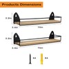 TJ.MOREE 2 Pack Spice Rack Wall Mount Rustic Style Hanging
