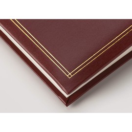 walther Design Photo Album Red 200 Photos 10 x 15 cm Memo Album Imitation Leather with Embossing, Monza ME-138-R