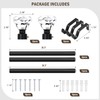 Lepushom 2 Pack Curtain Rods for Windows 48 to 86