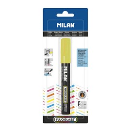 Milan MBWM10386 Fluoglass Erasers, White, Small
