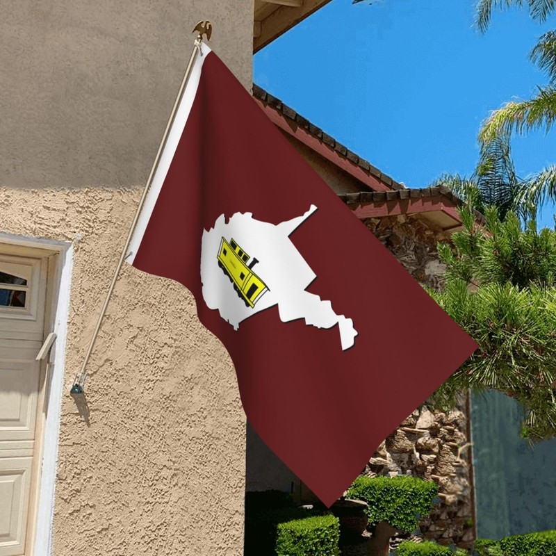 KOSPOGO Double-Sided Flag Of Hurricane, West Virginia Flag Durable Outdoor