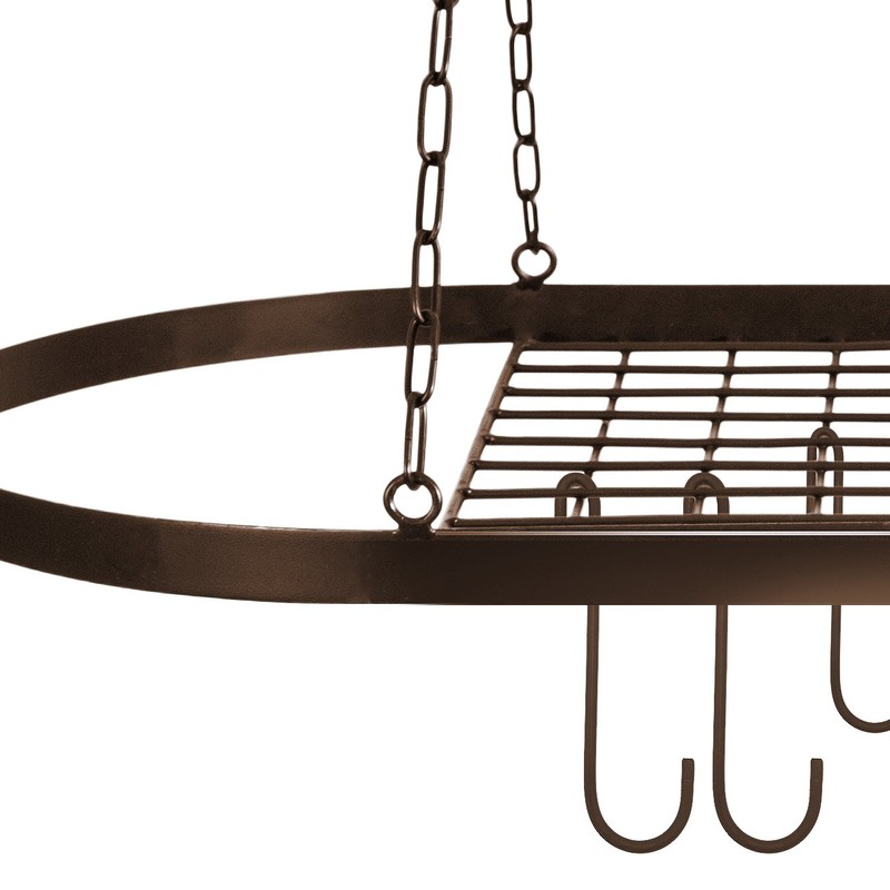 Sorbus Pot and Pan Rack for Ceiling 31" with 10