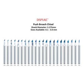 DSPIAE PB-22 Tungsten Steel Panel Line Scriber Push Broach 2.2 Chisel 2.2mm