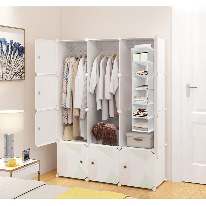 YINGGG 6 Shelves Hanging Wardrobe Organiser Storage Unit for Sweater