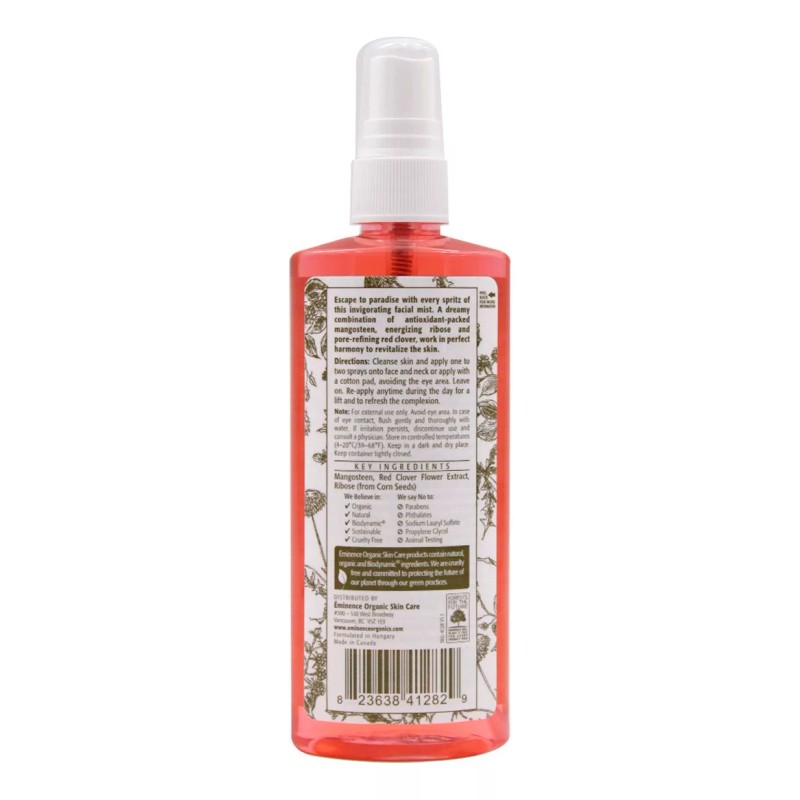 Eminence Organic Skincare Mist Facial Revitalizante Eminence Organic Mangosteen 125ml