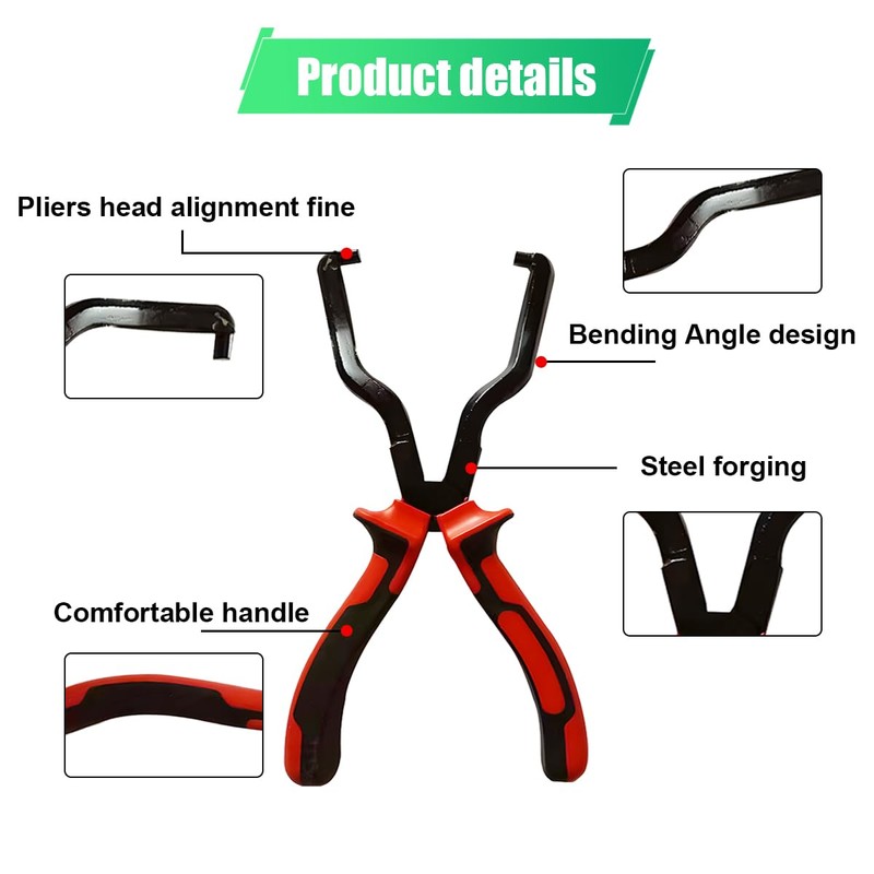 ZIMISI Fuel Line Plier, Quick Disconnect Release Removal Tool, Petrol