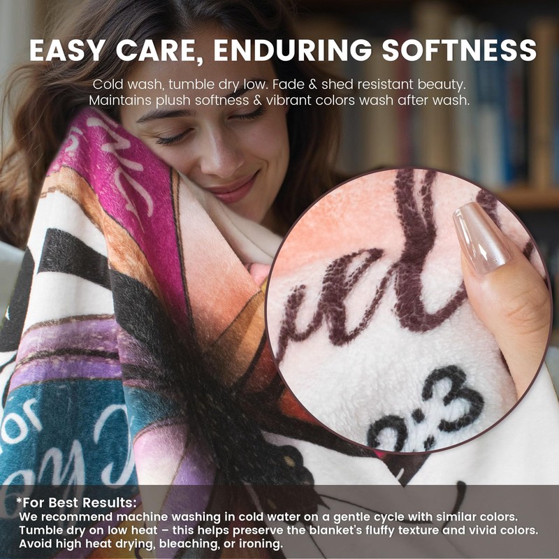 Christian Gifts for Women Birthday, Butterfly Inspirational Blanket Gifts for