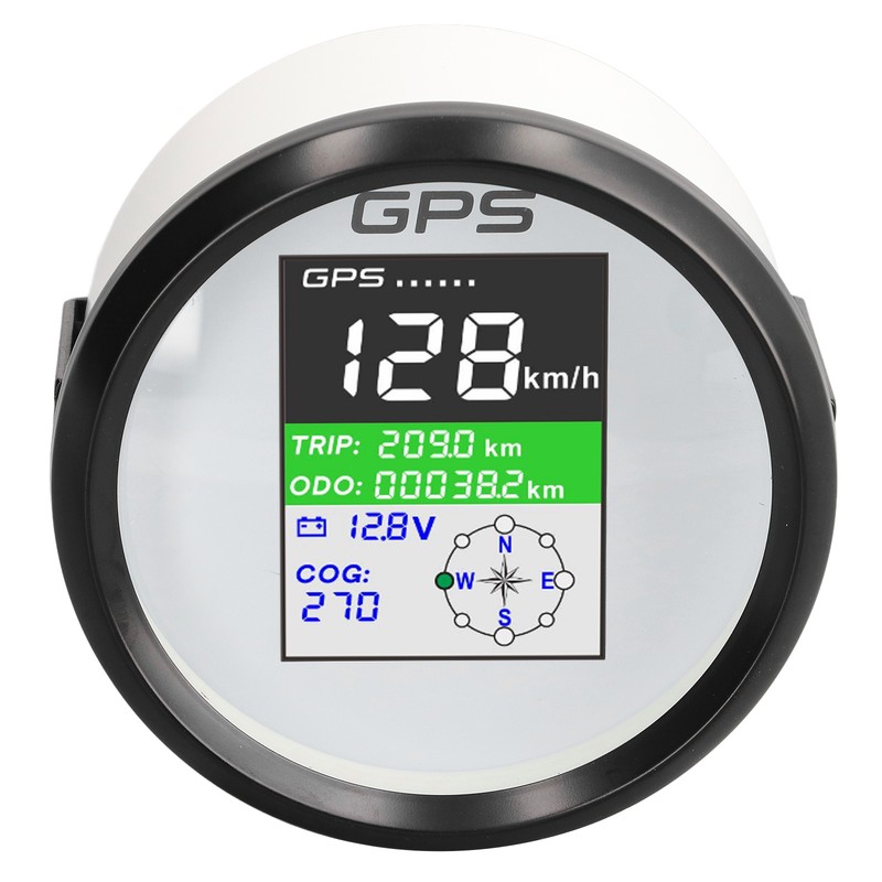 85mm GPS Speedometer Knot Mph Km/H Multifunction DC9‑32V TFT Screen