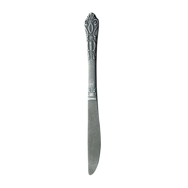 Takakuwa Metal 406739 Rune Dessert Knife, Antique, Size: 8.7 inches (220 mm)