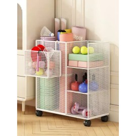 Brandless 요가매트 정리함 철제 바퀴 보관함 헬스장 [아테네스블랙 접이식] Yoga Mat Organizer Metal Wheel Storage Gym [Athenes Black Folding]