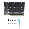 M.2 NVME SSD to PCIE X16 Adapter 4 Port High