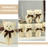 ERINGOGO 10 PCS Cartoon Bear Plush Toy DIY Bear Bowtie