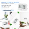 Waterproof Bathroom Wall Hanging Clock and Timer, Large Digital Shower