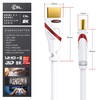 CSL- Ultra HD 4K HDMI Cable White/Red/Black V2 White