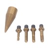 5Pcs Firewood Drill Bit 32mm Wood Log Splitter C45 Steel