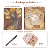 124 Pages 9.4 * 8.3 Inch Scrapbook Photo Album,Retro Style