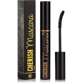 Lengtening Hypoallergenic Cherish Mascara With Vitamin E | Premium Deep Black Color Gluten Free Volumizing Eye Mascara With Vitamins Makes Perfect Natural Bold Eyelashes And Care Your Sensitive Eyes