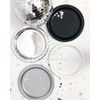 Beautiful Balloons Black, Silver & White Stylish and Chic Paper