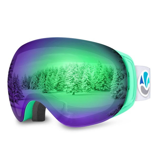 VANRORA Ski Goggles, Snowboard Goggles - Frameless Interchangeable Lens, Anti