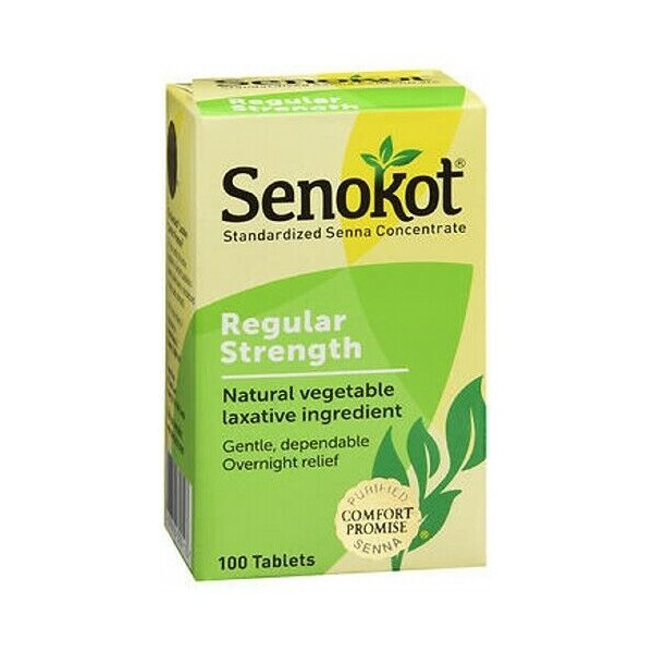 Senokot Natural Vegetable Laxative Ingredient 100 tabs