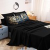 Sun and Moon Comforter Set Black Boho Bedding Set Celestial