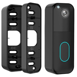 Blink Doorbell Mount, Adjustable (15 to 45 Degrees) Corner Mount,No-Drill Mounting Bracket for Blink Doorbell Camera(1st & 2nd Gen), Wide Viewing Angle Mount,Black