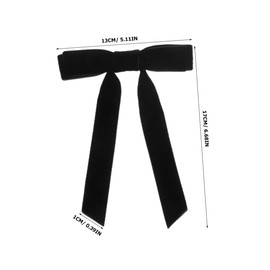 TOVINANNA 4pcs Stylish Velour Bow Hair Clips for Girls Cute Hair Accessories Vintage Ribbon Bows for Elegant Hairstyles Soft and Comfortable for Parties and Daily Wear