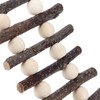 Hamster Wooden Ladder Bendable Climbing Chew Toy with Beads, Bird