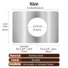 MOSECYOU Door Reinforcement Plate, Door Lock Repair Plate, Door Knob/Lever/Deadbolt