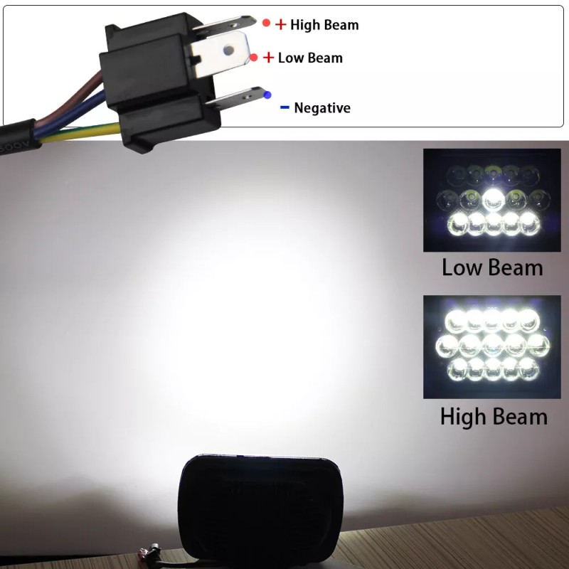 Colight For Nissan D21 Pickup 1986-1994 PAIR 7x6" 5X7 LED