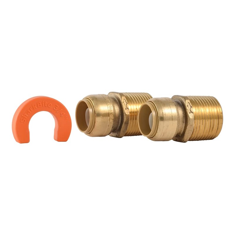 SharkBite 3/4 Inch Push-to-Connect x 1 Inch MNPT High Flow