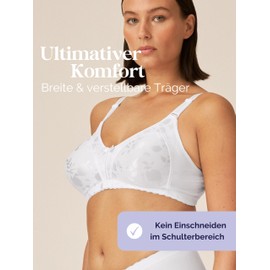 Naturana Women's Moulded Soft Cup Minimiser Everyday Bra, White, 38B