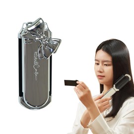 FUGSHIYI 折りたたみ ヘアブラシ ミラー付き 携帯用 コンパクトコーム 静電気防止＆除去 くし レディース メンズ兼用 旅行 通勤 通学 小物入れや化粧ポーチに便利 軽量 携帯ブラシ