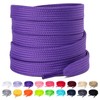 Olukssck 1 Pair Flat Shoe Laces for Sneakers, 2/5" Wide