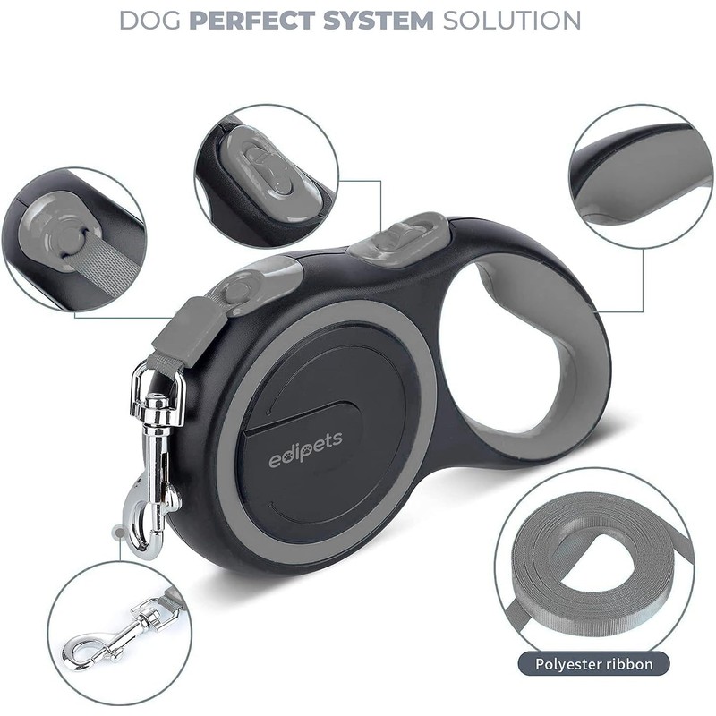Edipets, Dog Lead, Extendable, Retractable, 3, 5 and 8 Metres,