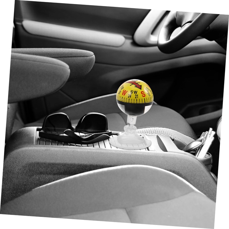 iplusmile Car Guide Ball Compass Truck Balls Yellow Abs