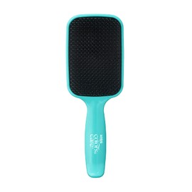 KISS Colors & Care Detangling Two-Tiered Teeth Brush - Reduces Hair Breakage, Double Bristles, Suitable for Wet or Dry Hair, Smooth & Sleek Results, Wide Paddle, Gently Massages The Scalp