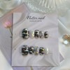 Fluffy cloud glitter handmade nail tip - Midi Ballet /