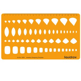 Liquidraw Jewellery Design Templates Stencil, Jewellery Making Template Stencils - Jewellery & Stone Shapes