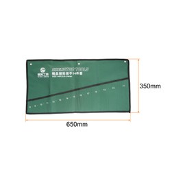 HARFINGTON Wrench Organizer 14 Pockets 25.6" x 13.8" Canvas Roll Up Pouch Tool Bag Holder with Metric Labels