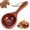Large Wood Scoop Bath Salt Scoop, 8 Inch Wooden Kitchen