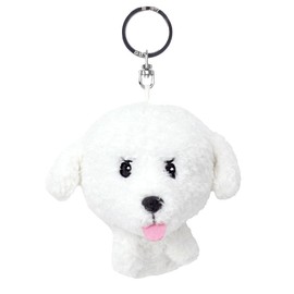 Niki Bichon Frise Ben Lenovitz BB Key Ring, Keychain, Kids, 3.9 inches (10 cm), white