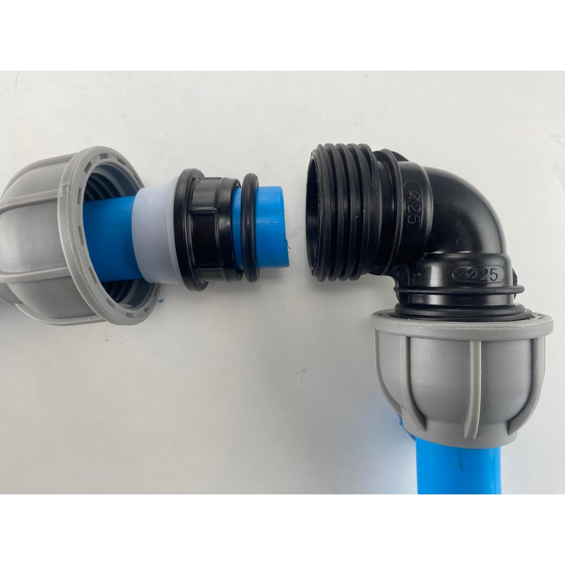 mdpe Elbow polyethylene Compression Fittings for mdpe Water Supply Pipe