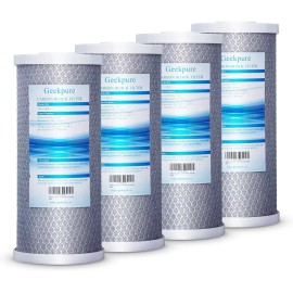 Geekpure Whole House Carbon Block Replacement Water Filters 5 Mic 4.5x10 Pack 4