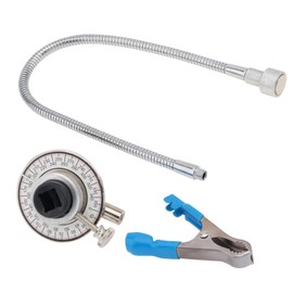 Smgda Torque Angle Meter, 1/2" Drive Wrench Angle Gauge, Angle Wrench with Flexible Clip Arm, CR-V Steel