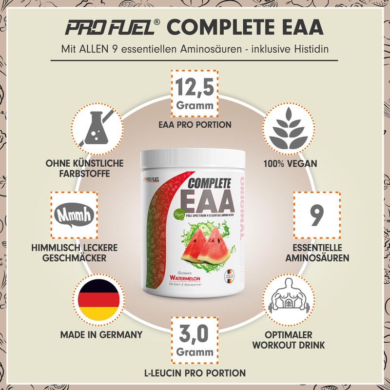 EAA Powder 2 x 500 g Watermelon - 12,500 mg